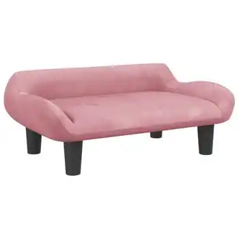 Cama Para Perros De Terciopelo Rosa 70x40x24 Cm Vidaxl