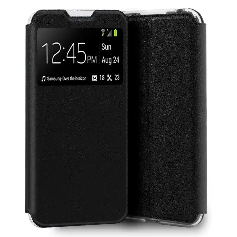 Cool Funda Flip Cover Liso Negro para Oppo Find X2 Neo
