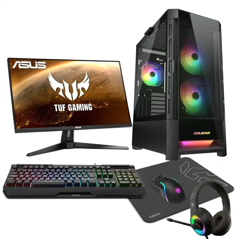 Epical-Q Pack Gplus65 AMD Ryzen 7 5800X/32GB/1TB SSD/RTX 4060Ti + Monitor 24" FHD 165Hz + Combo Gaming