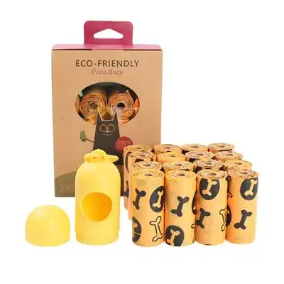 FurryFusion Bolsas biodegradables para excrementos de perro - color naranja - Furry Fusion - Comparador de precios