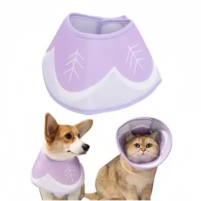 FurryFusion Collar anti-lamido estampado - Violeta M - Furry Fusion - Comparador de precios