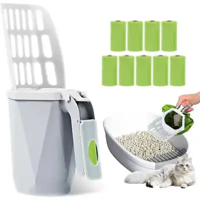 HausPets Pala plegable 2 en 1 para arena de gatos con bolsas - Artículo 1 - HausPets - Comparador de precios