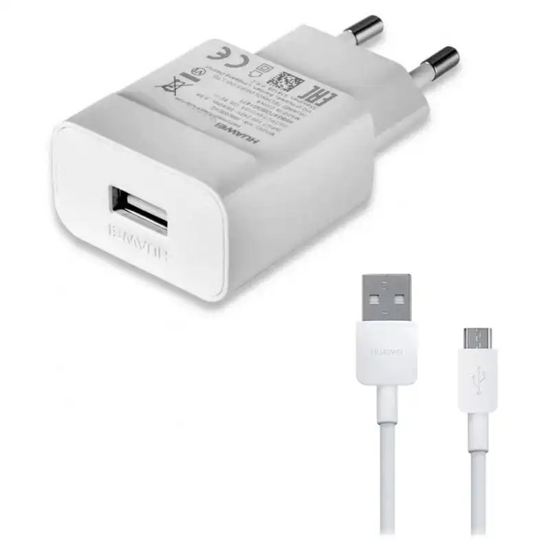 Huawei HW-050100E01 Cargador Original 5V/1A + Cable Micro USB 1m Blanco