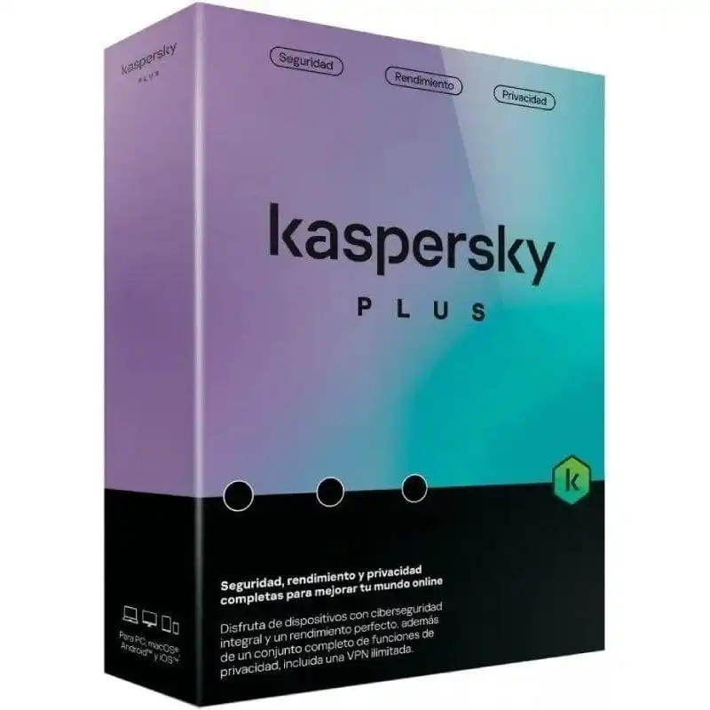 Kaspersky Plus 2023 1 Dispositivo Caja 1 Año