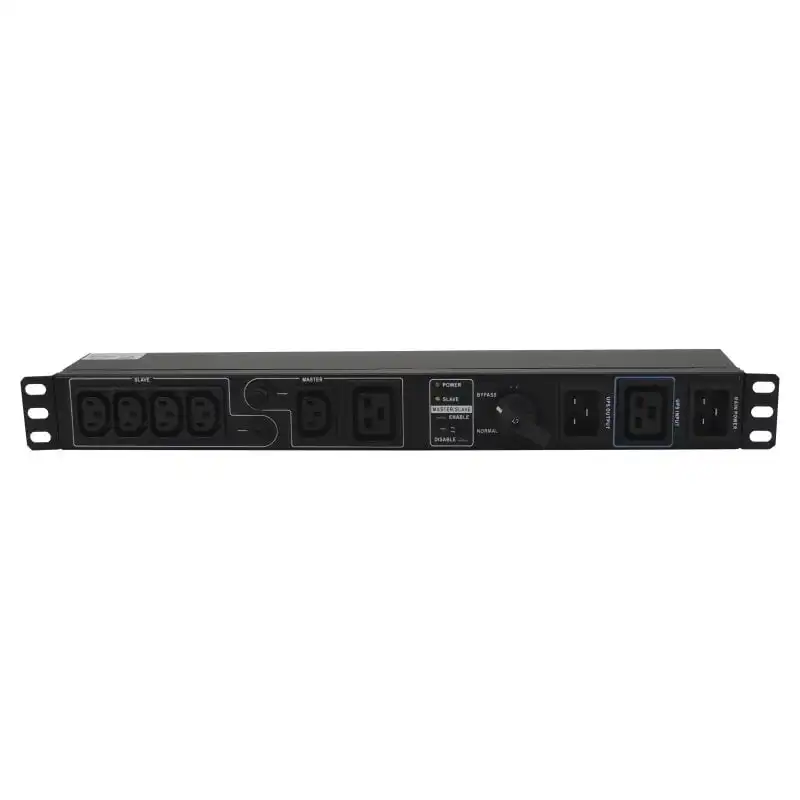 Lapara Switch bypass de mantenimiento rack 19" regleta IEC LA-PDU-SM-R-IEC Negro