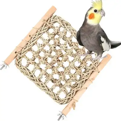 MCBOSON Escalera para jaula de pájaros, percha de madera y hierba marina - 1 artículo - Mcboson - Comparador de precios