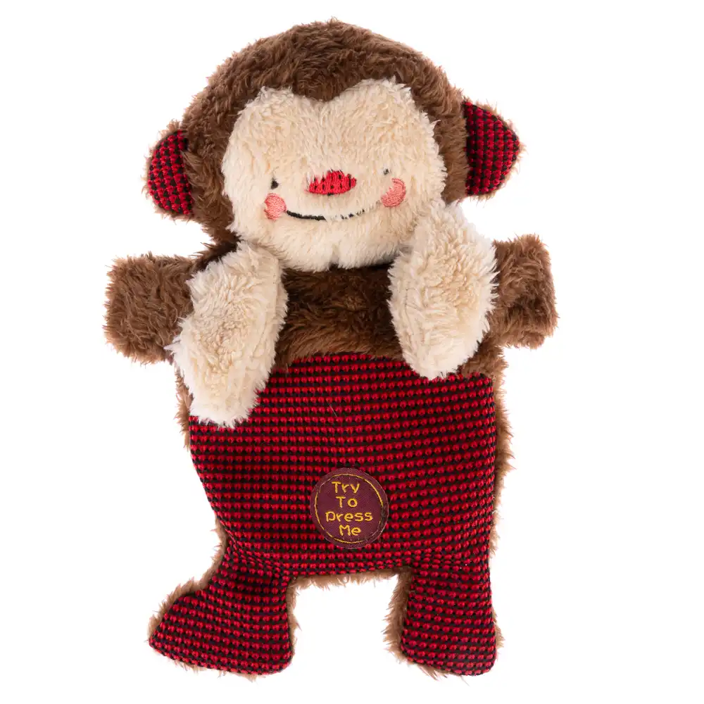 TIAKI Winkie Monkey peluche para perros  - L 20 x An 25 x Al 7 cm