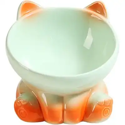UAMLY cuenco de cerámica degradado para gatos - Verde - Uamly - Comparador de precios