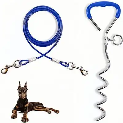 ZooVenture Estaca y cadena para perros - Azul - Zooventure - Comparador de precios