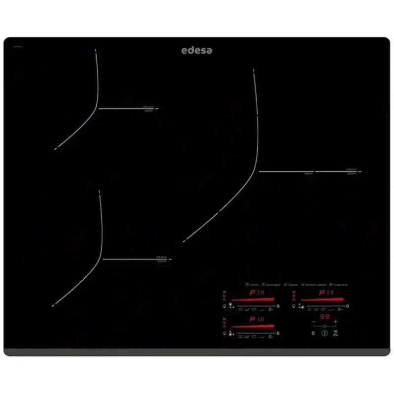 Edesa EIMS 6332 B Placa de Inducción 7100W 3 Zonas 63cm Negro
