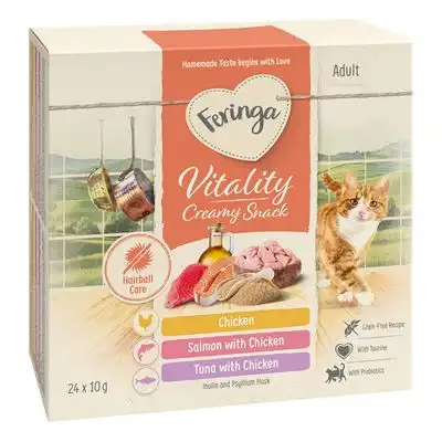 Feringa Vitality Creamy Snacks - Pack Ahorro  - Pack mixto: 3 sabores (96 x 10 g) - Feringa - Comparador de precios