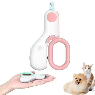 FurryFusion Cortaúñas para perros y gatos con luces LED - Rosa - Furry Fusion - Comparador de precios