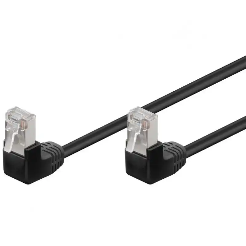 Goobay Cable de Red Acodado FTP RJ-45 3m Negro
