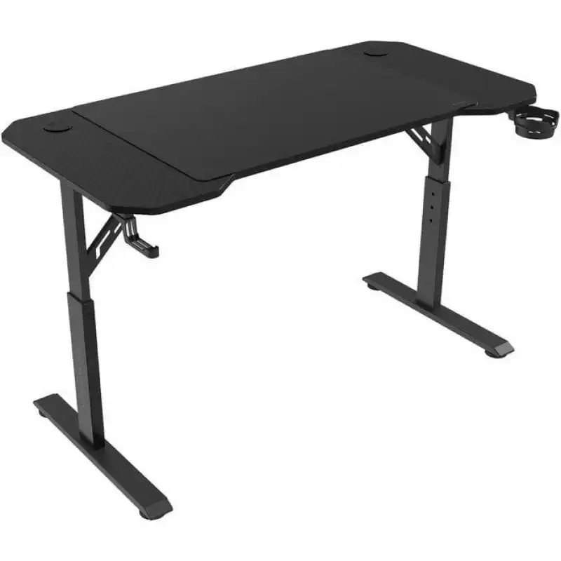 Mars Gaming MGD-ERGO120 Mesa Altura Ajustable 3 Posiciones Ergonómica Alfombrilla 120x60cm Negro