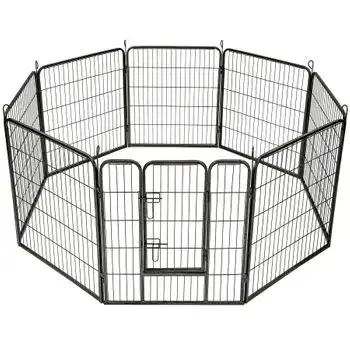 Parque Para Cachorros 8 Vallas - 80 Cm
