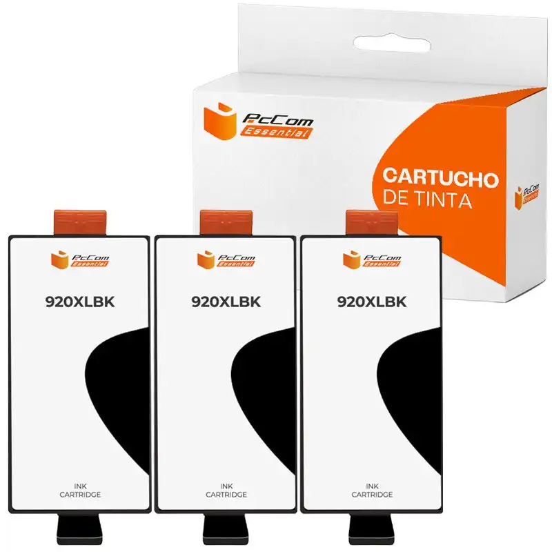 Pccom Essential Hp 920xl Cartucho Tinta Compatible Negro Pack 3