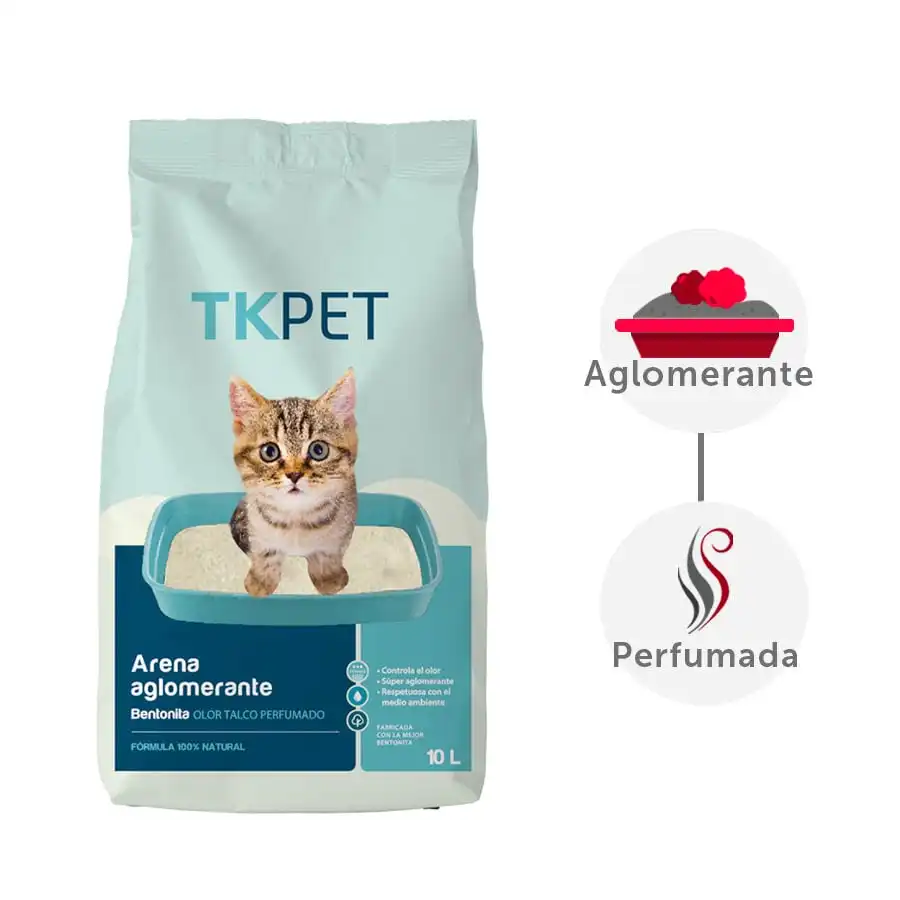 TK-Pet Arena Aglomerante Bentonita y Talco para gatos