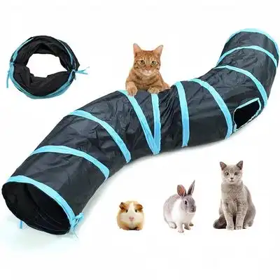 ZooVenture Túnel de juguete para gatos, conejos, cachorros y cobayas - 2 carriles - Zooventure - Comparador de precios