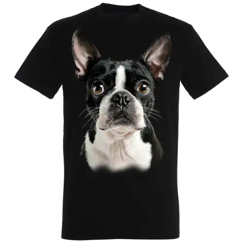 Camiseta Boston Terrier color Negro