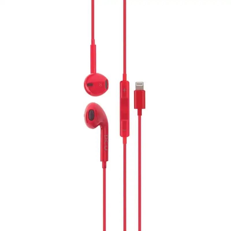 DCU Tecnologic Auriculares Lightning Rojos