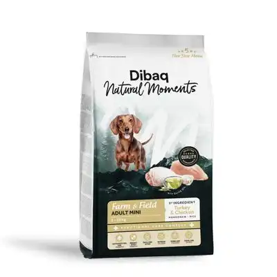Dibaq Natural Moments Pienso Adult Mini Pavo y Pollo para perro - 6 kg - Dibaq - Comparador de precios