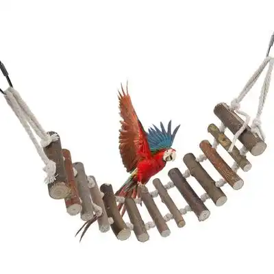 MCBOSON Escalera de madera para pájaros + puente de cuerda - 1 artículo - Mcboson - Comparador de precios