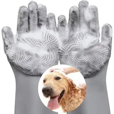 Pawffee Guante de silicona con masaje para el aseo de gatos y perros - 1 pieza - Pawffee - Comparador de precios