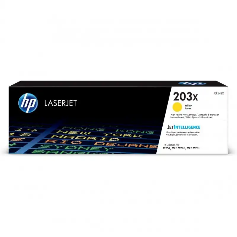 Tóner Original HP LaserJet 203X Amarillo de Alta Capacidad