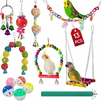 ZooVenture Juego de 13 juguetes para pájaros - 13 piezas - Zooventure - Comparador de precios