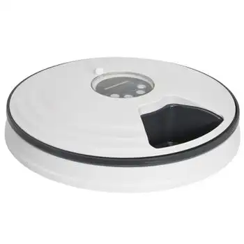 Alimentador Automático Para Gatos Pawhut Abs Ps Ø30,5x7,2 Cm Blanco