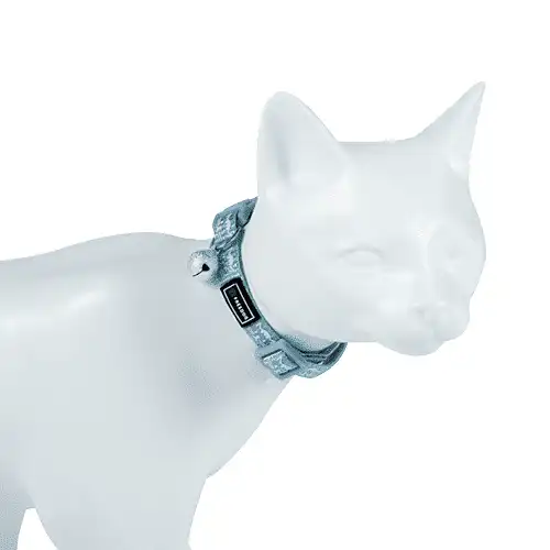 Collar Reflectante Azul Gato