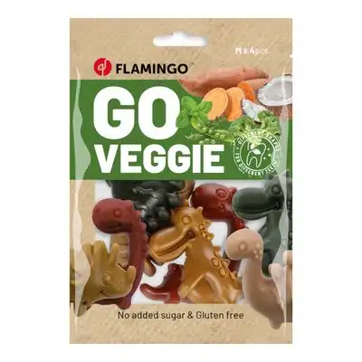 Flamingo Go Veggie Dinosaurios - Pack mixto - 120 g (4 unidades) - Flamingo - Comparador de precios