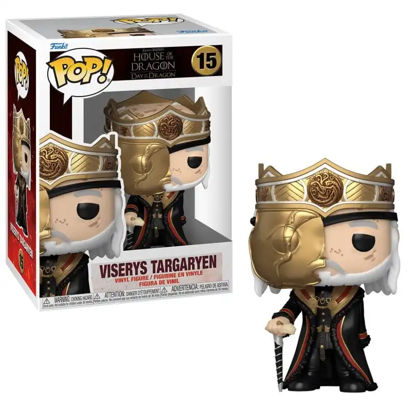 Funko Pop Juego de Tronos: La Casa del Dragón Viserys Targaryen con Máscara