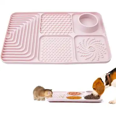 HausPets Alfombra rosa para lamer, zonas de alimentación lenta - 1 artículo - HausPets - Comparador de precios