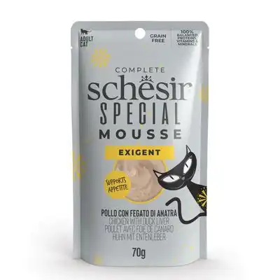 Schesir Special Exigent 12 x 70 g - Pollo con hígado de pato - Schesir - Comparador de precios