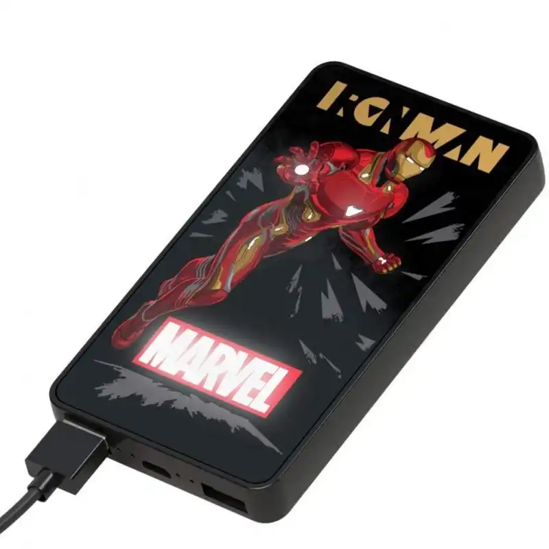 Tribe Lumina Iron Man Powerbank con LED 6000 mAh
