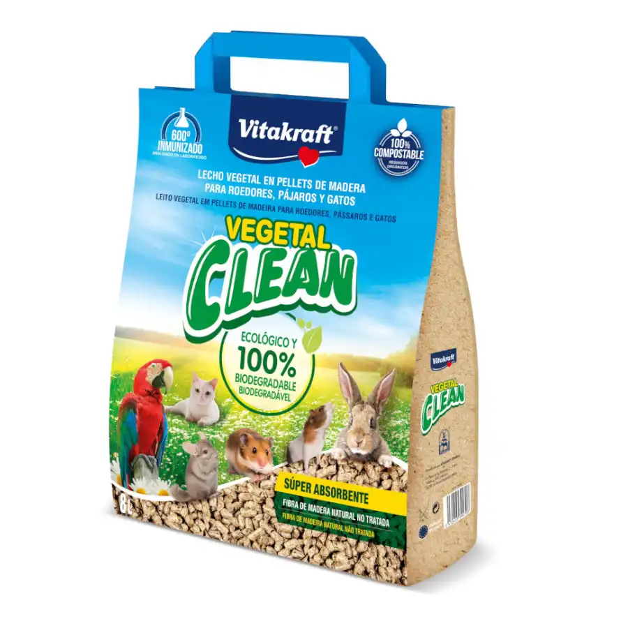 Vitakraft Vegetal Clean Pellets de Madera para animales