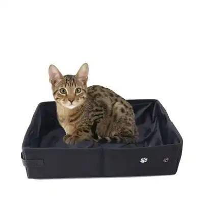ZooVenture Arenero plegable y portátil para gatos - negro - Zooventure - Comparador de precios