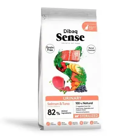 1.5 KG 1.5 kg Dibaq Sense Urinary Grain Free Adult Salmón y Atún pienso para gatos - Dibaq - Comparador de precios