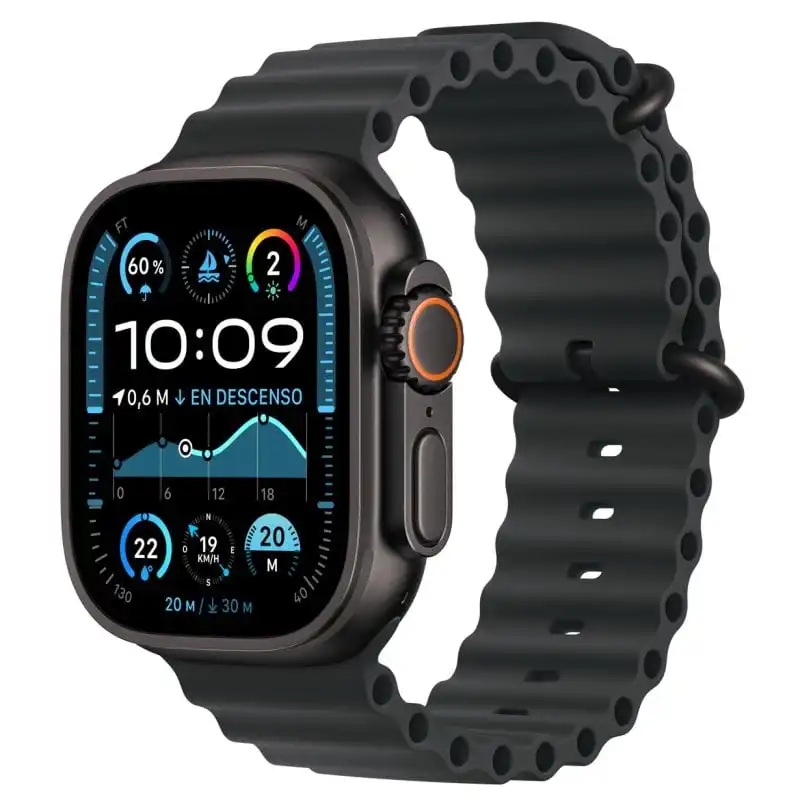 Apple Watch Ultra 2 GPS + Cellular 49mm Caja Negra Titanio con Correa Ocean Band Negra