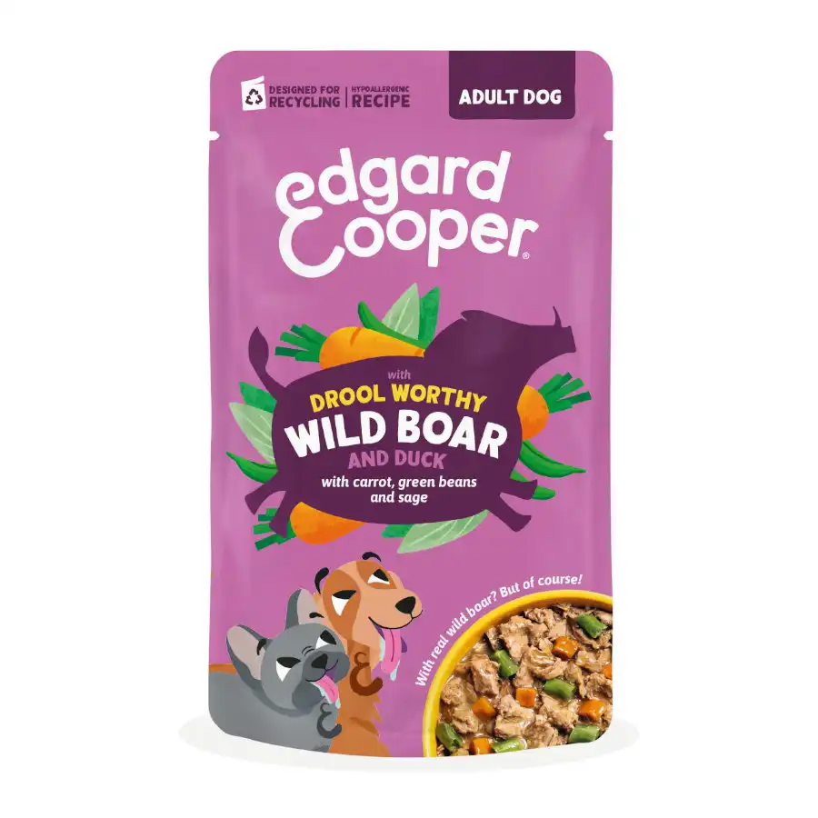 Edgard & Cooper Adult Grain Free Jabalí y Pato sobre para perros - 150 g - Edgard & Cooper - Comparador de precios