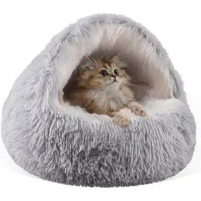 IntiMeg Cama redonda de felpa para gatos - 50×50cm - IntiMeg - Comparador de precios