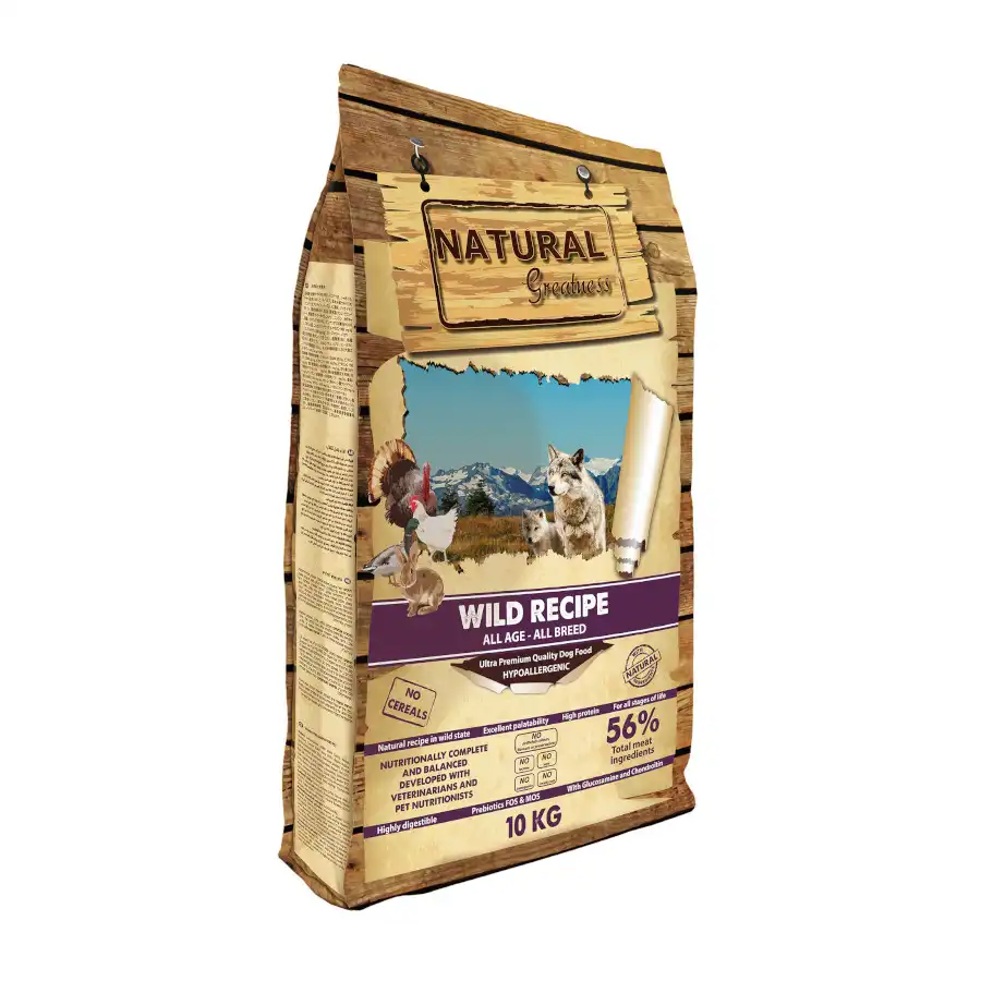 Natural Greatness Receta Salvaje pienso para perros