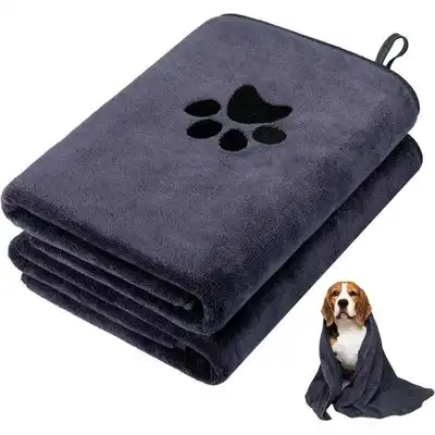 Pawffee 2 toallas de microfibra grises 100x50cm de secado rápido mascotas - 1 pieza - Pawffee - Comparador de precios
