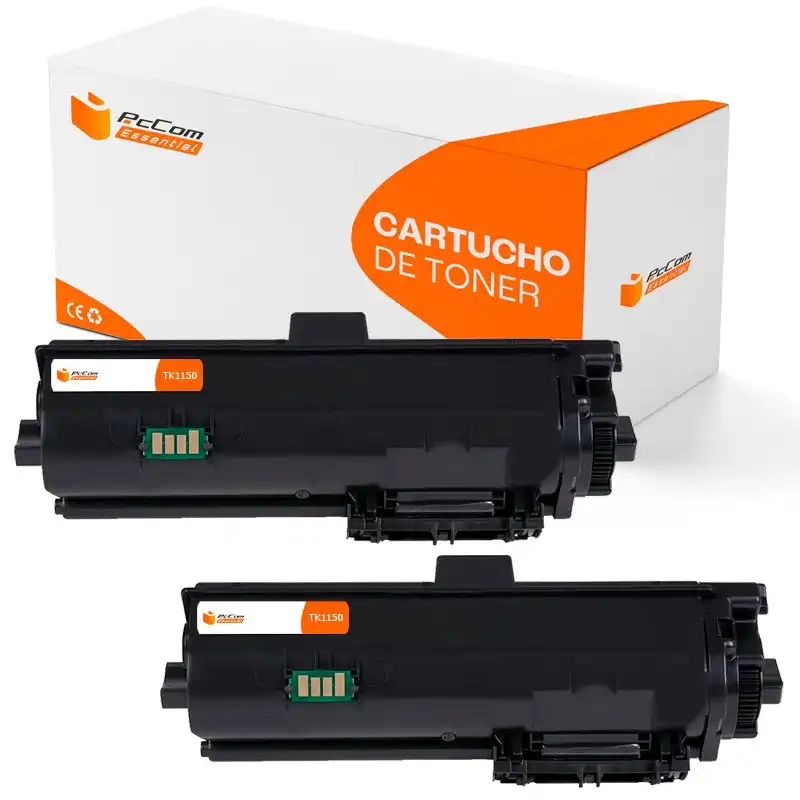 Pccom Essential Tóner Compatible con Kyocera TK1150 Negro Pack 2