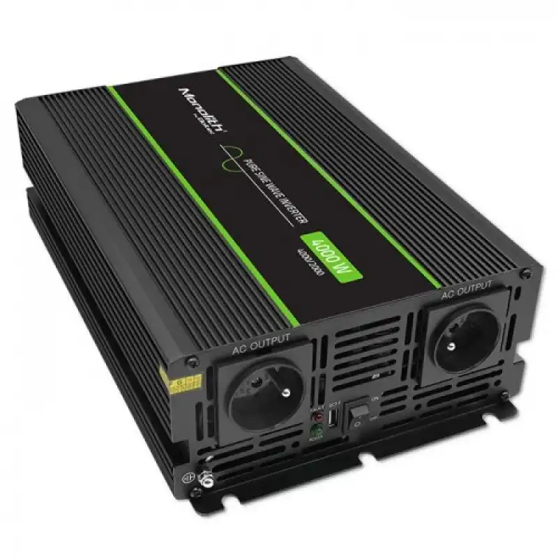 Qoltec Monolith Inversor De Corriente 4000 W Negro