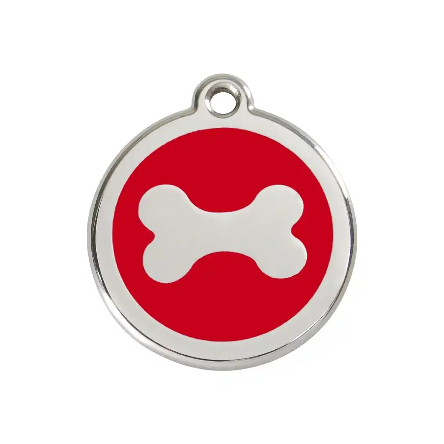 Placa identificativa Hueso Rojo S - RedDingo - Comparador de precios