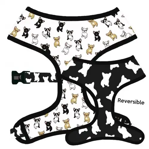 Arnés reversible CaponeTheDog estampado Frenchie