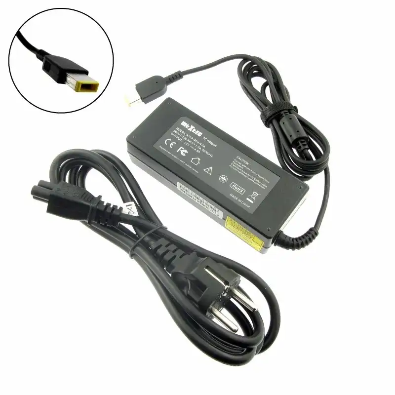 Cargador (adaptador De Red), 20v, 4,5a Para Lenovo Z50-70, 90w, Enchufe 11 X 4 Mm Rectangular