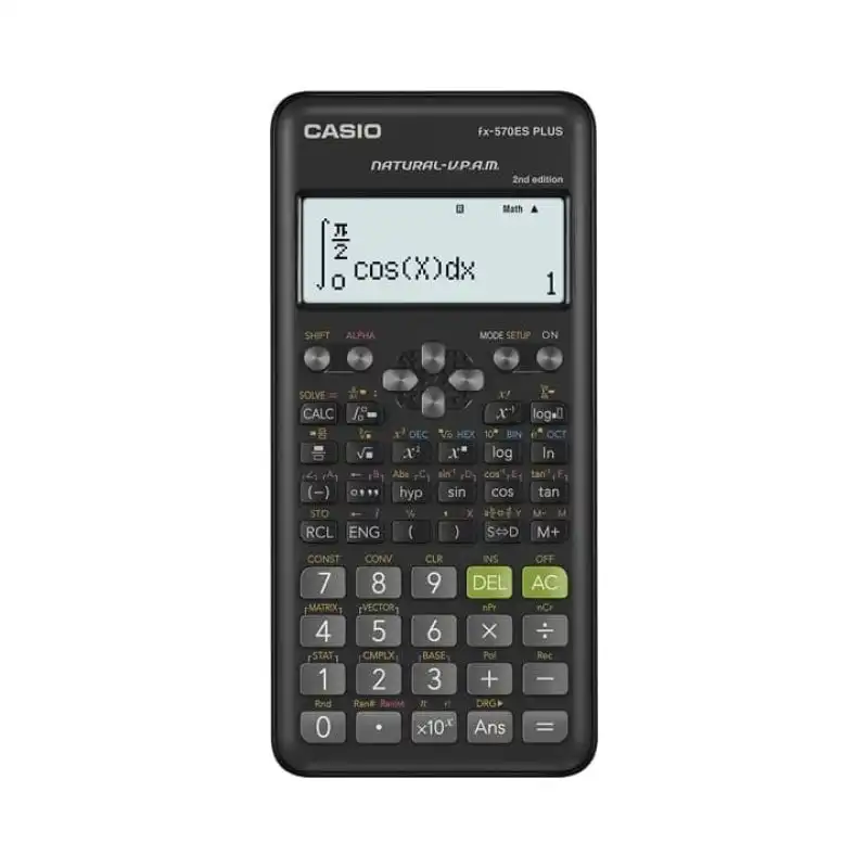 Casio FX-570ESPLUS-2 Calculadora Científica de Sobremesa Negra